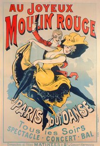 パリのメリームーランルージュでのダンス、1890年頃